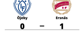 Förlust med 0-1 för Öjeby mot Ersnäs