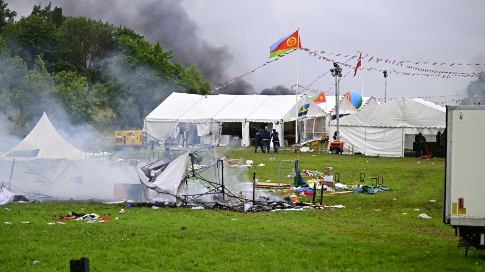 Våldsamheterna bröt ut vid en festival.