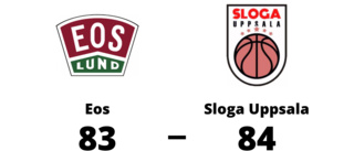 Jämn match när Sloga Uppsala vann mot Eos