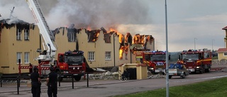 Svår brand på skola