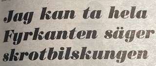 Ur PT:s arkiv: "Pressas ihop så de blir tunna som smörgåsar"