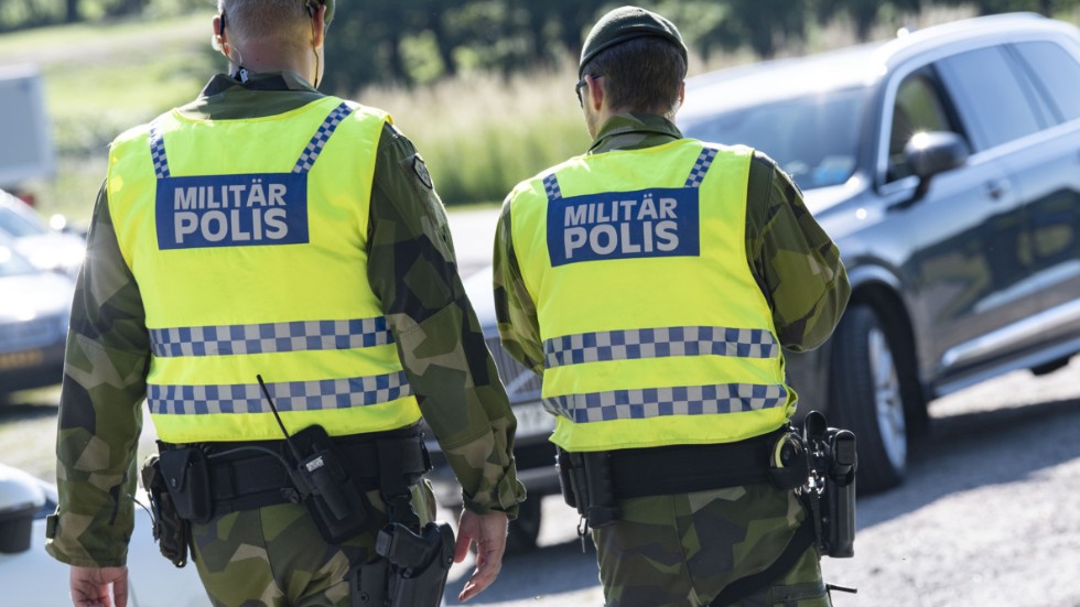 En militärpolis har samma befogenheter och skyldigheter som en polis inom Polismyndigheten. Arkivbild.