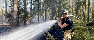 Räddningstjänsten släckte mossbrand vid Oxhagsvägen