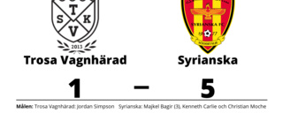 Syrianska vann - efter Majkel Bagirs hattrick