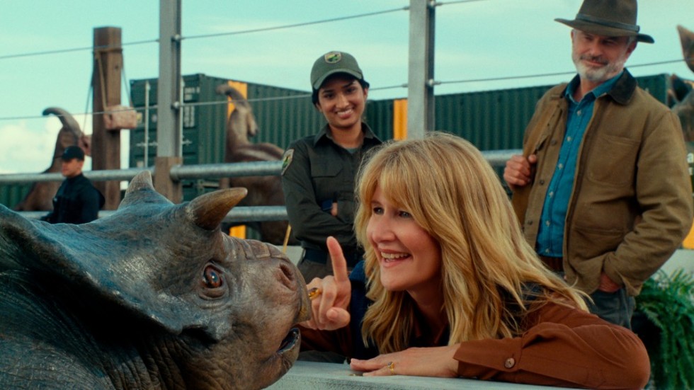 Laura Dern och Sam Neill återvänder i "Jurassic world: Dominion". Pressbild.