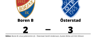 Uddamålsseger för Österstad mot Boren B