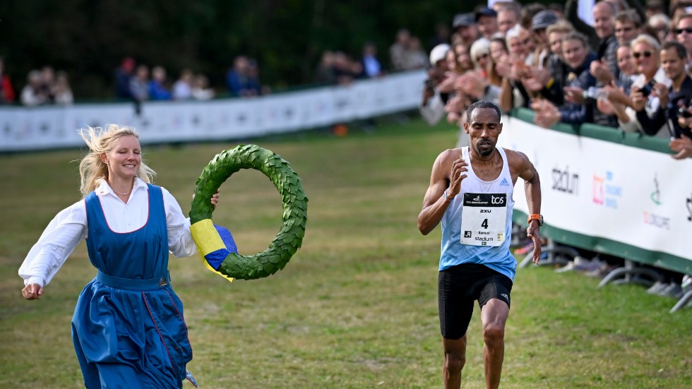Samuel Tsegay, Hälle IF, vann Lidingöloppet.