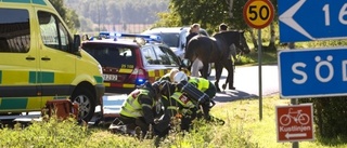 Trafikolycka i Tåby med hästvagn