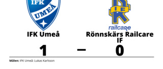 Rönnskärs Railcare IF förlorade borta mot IFK Umeå