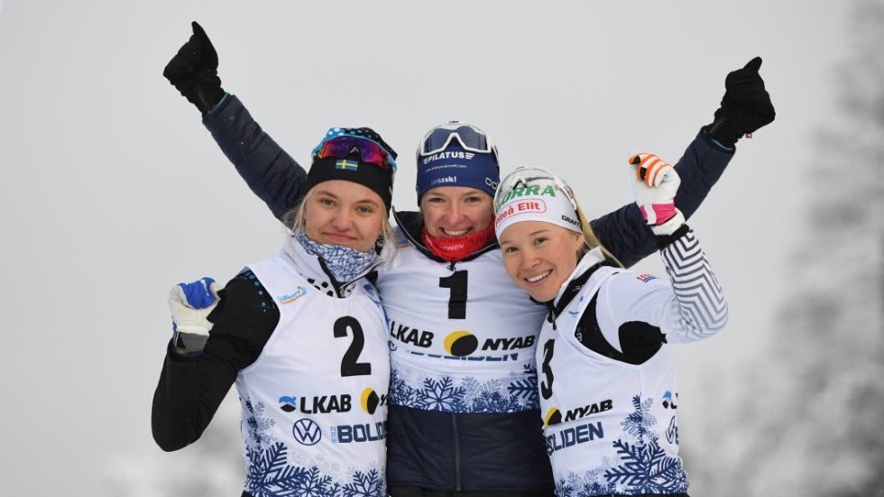 Linn Svahn vann debuten i världscupssprinten i Davos