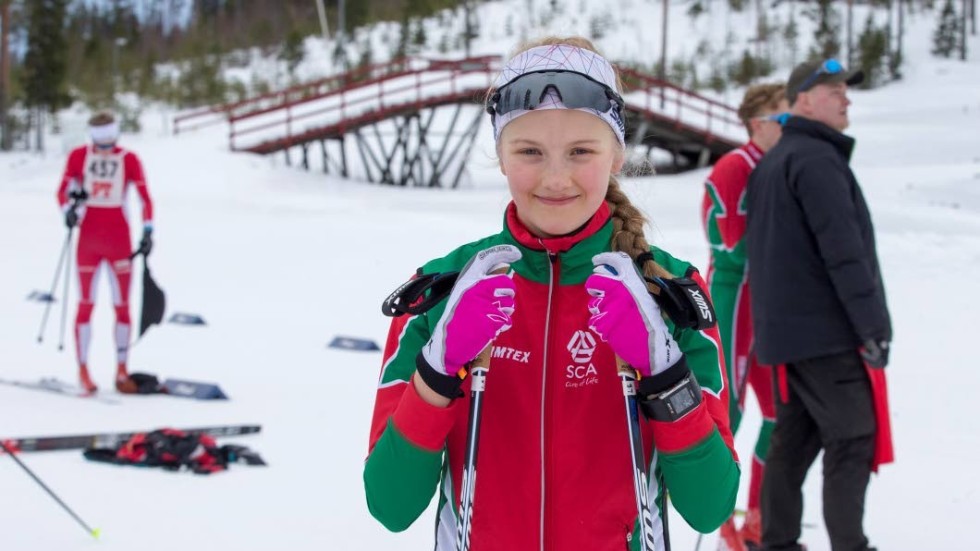 Lisa Eriksson, Strömnäs GIF, vann sprinten i klassen D17-18 i VW Cup.