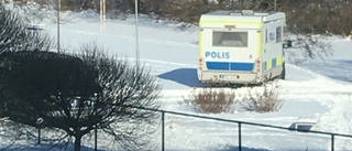 Polisen sökte föremål i Fyrisån