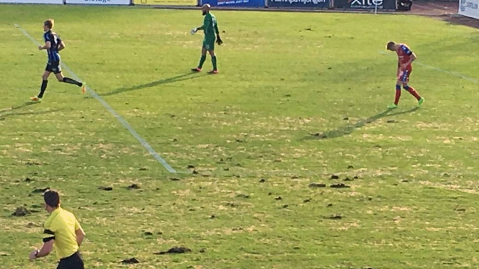 Dålig plan. Gräskvaliteten på Studenternas IP i Uppsala fick hård kritik efter Sirius allsvenska hemmapremiär mot IFK Göteborg. Nästa hemmamatch för Sirius är mot Kalmar FF på måndag.  Gavlevallen i Gävle är uppsatt  som reservarena om det inte går  att få Studenterans spelklar. Foto: John Hällström