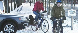 Cykla säkert genom snö och slask