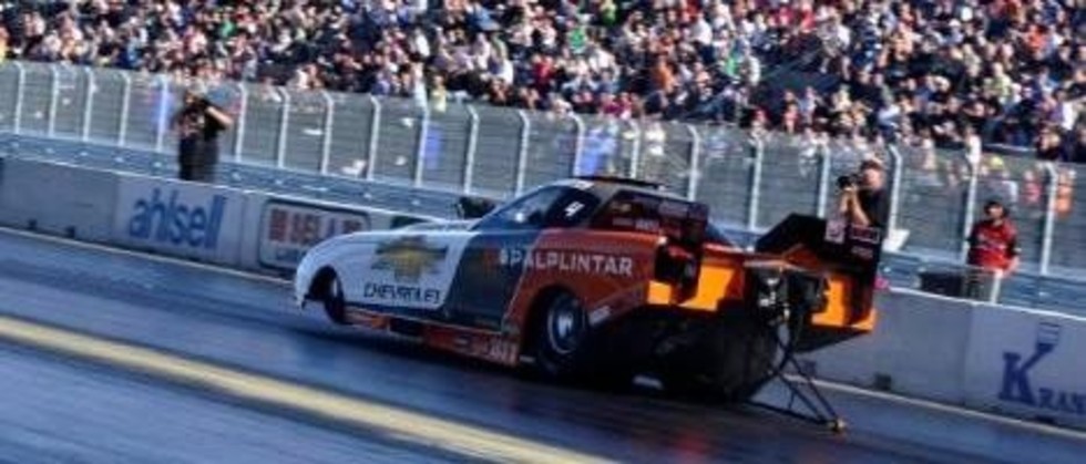 Många motorintresserade hade tagit sig till Tierp under lördagen.