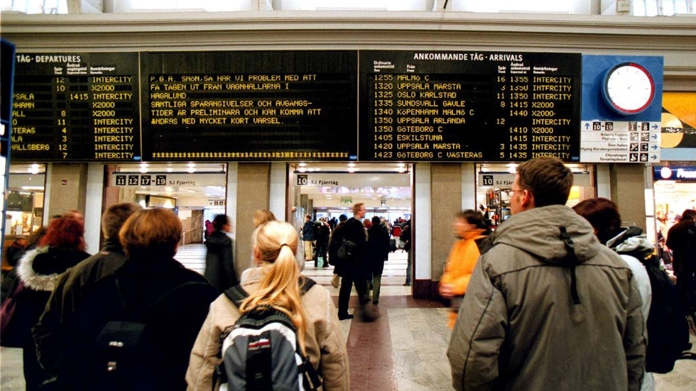 STÄNGT. Fattiga rumäner och bulgarer är inte välkomna till järnvägsstationen i Linköping.