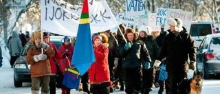 Manifestation mot gruvdrift i Jokkmokk