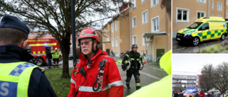 Tvättmaskin började brinna på Signalgatan – en person till lasarettet