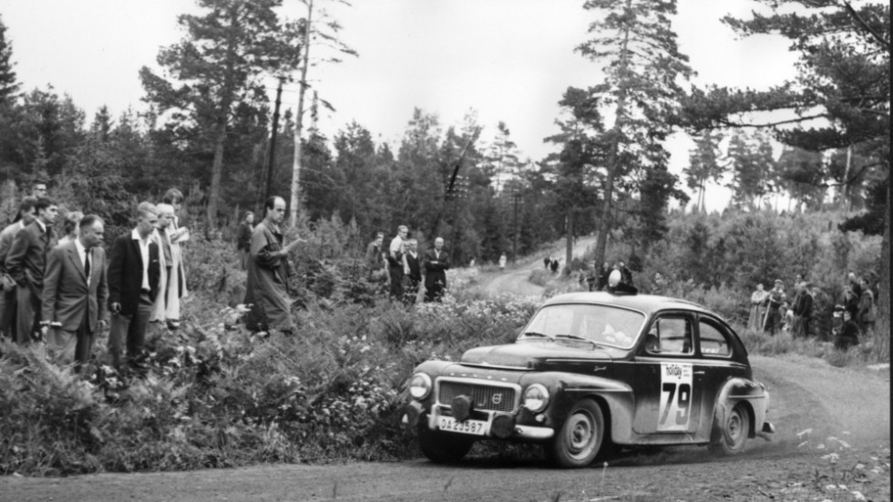 Bild från Midnattssolsrallyt anno 1961.
