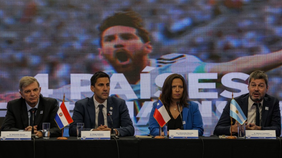 Uruguay, Paraguay, Chile och Argentina söker VM-slutspelet 2030. Arkivbild.