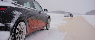 Tesla testade isvägar i Jokkmokk