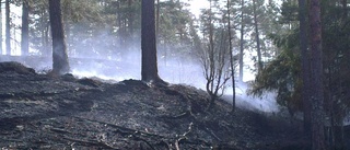 Släckningsarbete pågår fortfarande