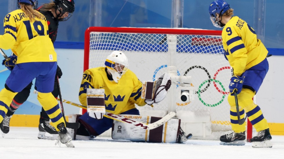 Sveriges ishockey-VM är över efter en 4–5-förlust mot Japan. Arkivbild rån OS i Tokyo 2022.