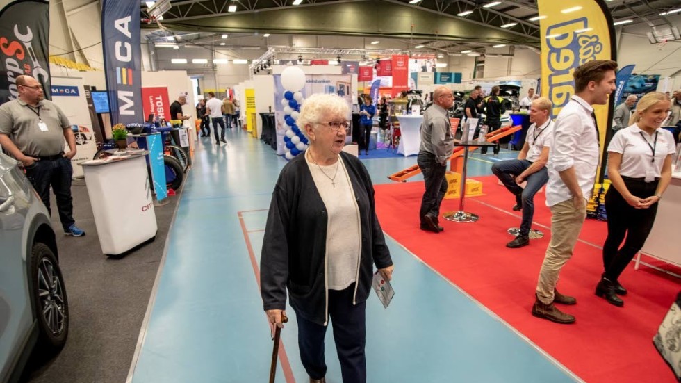 Henriette Thorstensson, Finspång, hade prickat för många utställare när hon besökte Finns i Finspång.