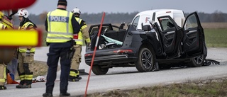 En man allvarligt skadad efter trafikolycka