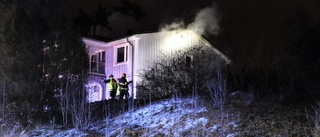 Brand i villa utanför Knivsta 