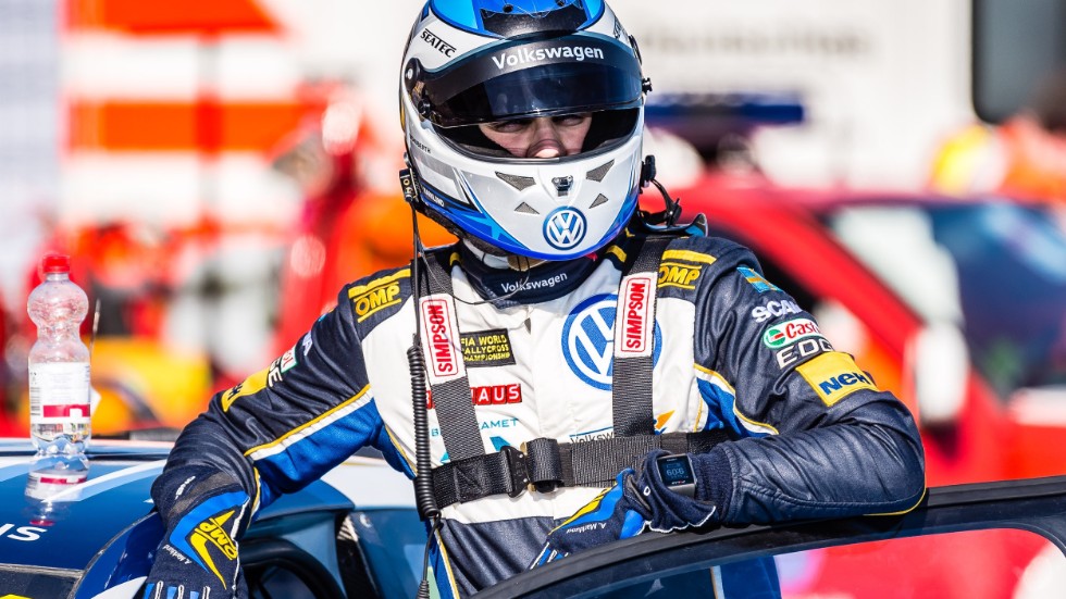 Satsar långsiktigt. 24-årige Anton Marklund från Boliden berättar för Norran om sina planer inför framtiden. Det kan bli lite ändrat fokus för att på sikt slåss om VM-guldet i rallycross. Foto: Jan Kaare Rafoss.