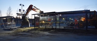 Nu försvinner perrong och kurer på busstationen