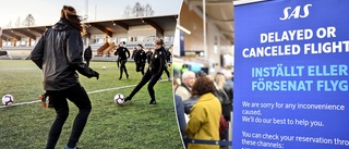 Förbundets kamp mot klockan – flygstrejken kan hota Moröns match mot Borgeby: ”Ser inte ljust för någon av oss”