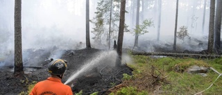 Röklukten kom från storbranden