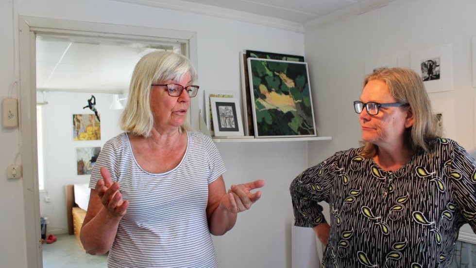 "Vi är fem konstnärer i samma hus och det är roligt att ha öppet allihopa samtidigt", säger Anna Bève som håller till i Mulachska huset.