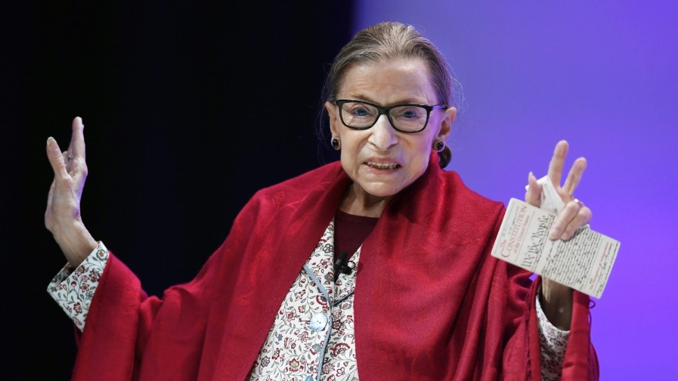 HD-domaren Ruth Bader Ginsburg avled i fredags. Arkivbild.