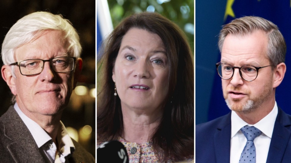 Johan Carlson, generaldirektör vid Folkhälsomyndigheten, Ann Linde (S), utrikesminister, och Mikael Damberg (S), inrikesminister.