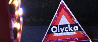 Olycka: Körde in i bilen framför