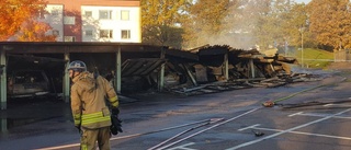 Tekniskt fel kan ha startat garagebrand