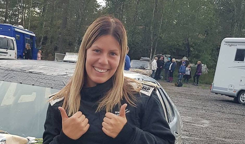 Madelene Skälhammar har all anledning att vara glad efter sin insats på Gelleråsen.