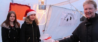 En riktigt blöt julmarknad