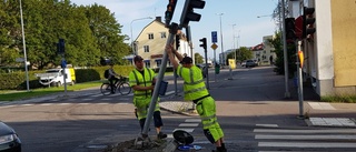 Två till sjukhus efter trafikolycka