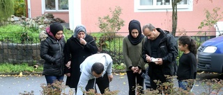 Familjen besökte mordplatsen