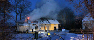 Magasin förstört i brand