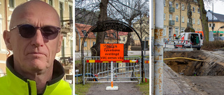 Därför grävs vägen vid torget upp: "Ännu sämre skick än väntat"