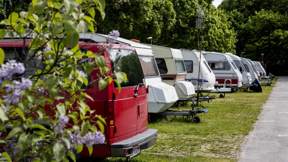 Högt campingtryck inför sommaren. Arkivbild.