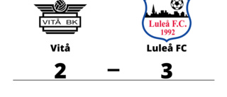 Uddamålsseger när Luleå FC besegrade Vitå