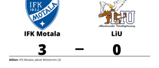 LiU föll borta mot IFK Motala