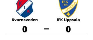 Mållös match när Kvarnsveden mötte IFK Uppsala