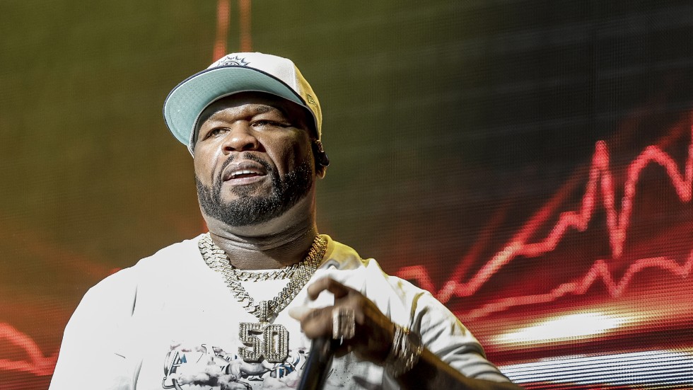 50 Cent på scen i Hamburg förra året. Arkivbild.